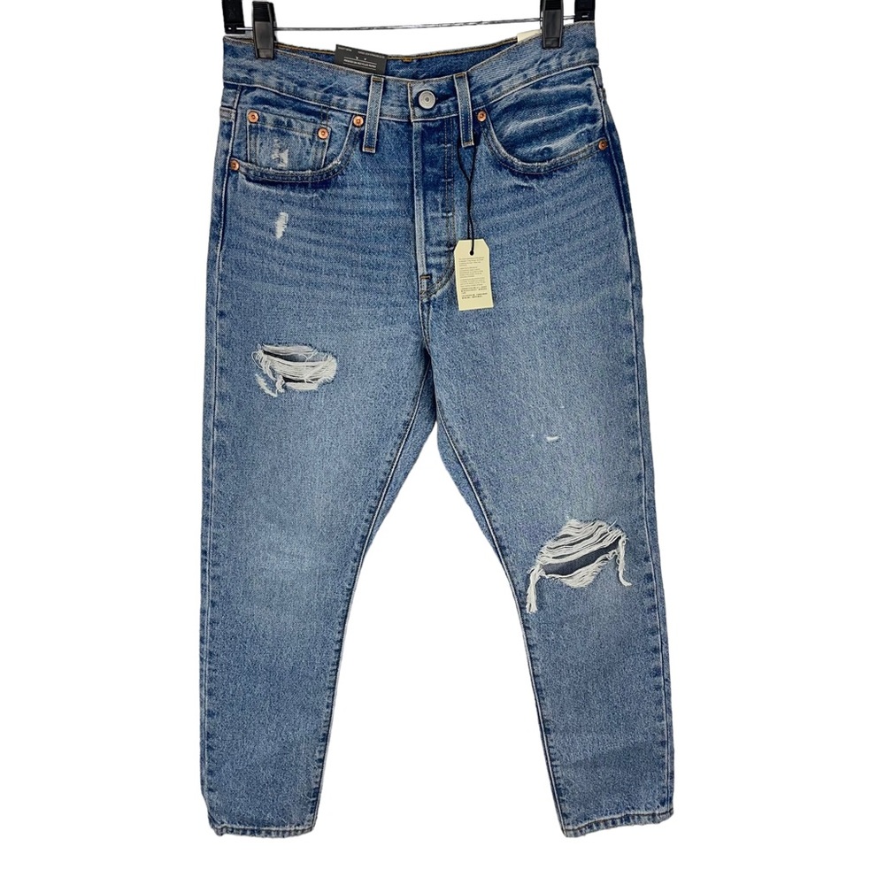 NWT Levis Premium Quality 501 High Rise Skinny Jeans size 27x28